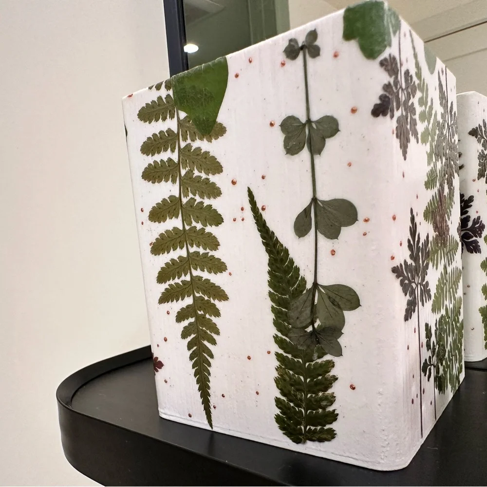 Makeup organizer - Pen Holder - real dried greenery